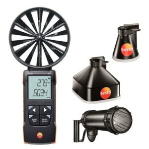 0563 2417 Anemometro a elica con coni di misura e raddrizzatore di flusso 100mm TESTO - immagine 1