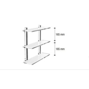 0601-50 Scaffale a 3 piani plexiglass GIGLIO TL BATH