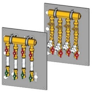 GE550-3 Stacchi multiutenza 1 1/4" x 3/4" /3 zone GE550Y114 GIACOMINI