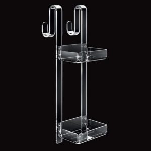 1132-C-AR Portaoggetti in plexiglass arancio 2 piani da appendere con gancio FORBOX TL BATH