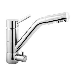 11600.7.16-C MONOCOMANDO LAVELLO BOCCA C/ TUBI SEPARATI A DUE VIE
 OTTONE VSA