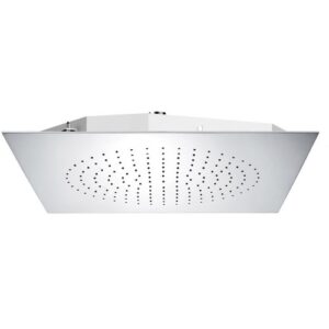 11744 Soffione a soffitto da incasso quadro inox Oceano 500 DAMAST