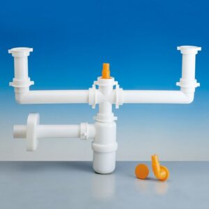1233.212 Sifone 1233/5 1¼" Tubo Pp Ø40 Bianco Lira