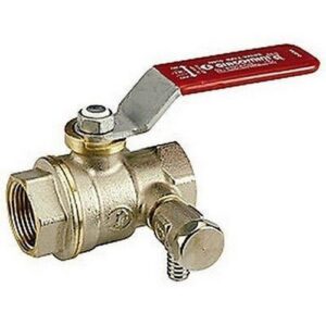 R910S Valvola con attacchi F-F maniglia a leva R910SX003 1/2" - 1/4" GIACOMINI - immagine 1