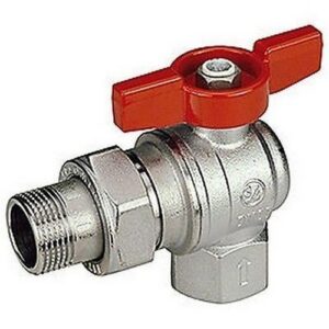 R789 Valvola a squadra con attacchi F-M con bocchettone R789X003 1/2" GIACOMINI