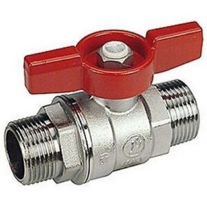 R253D Valvola con attacchi M-M maniglia a farfalla R253X006 1 1/4" GIACOMINI - immagine 1