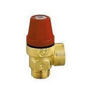 312450  Valvola di sicurezza ordinaria, attacchi MF    1/2" 5  BAR CALEFFI