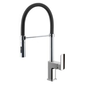 144527B Miscelatore lavello con molla e doccetta 2 getti EURORAMA