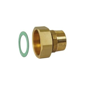 145010 Bocchettone sede piana completo di guarnizione per serie 145 in ghisa 2"M x 2 1/2"F CALEFFI