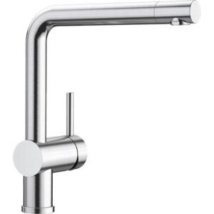 1514021 Miscelatore a canna alta LINUS Effetto Inox BLANCO - immagine 1