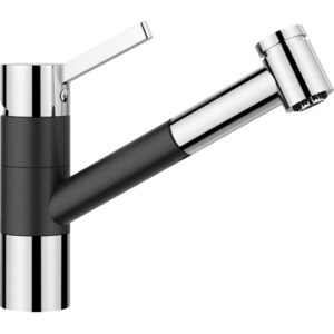 1517610 Miscelatore canna rialzata con doccetta estraibile a due getti TIVO-S Antracite/Cromato BLANCO - immagine 1