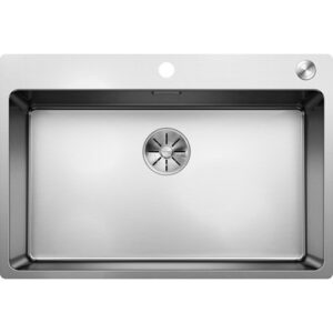 1519557 Lavello sopratop e filotop inox con fascia miscelatore 730x490mm ANDANO 700-IF/A BLANCO