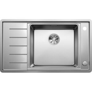 1521013 Lavello sopratop e filotop inox con fascia miscelatore 836x476 mm ANDANO XL 6 S-IF COMPACT Vasca Dx BLANCO