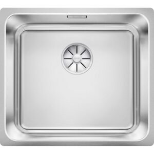 1526120 Lavello sottotop con scarico e inFino e troppopieno rettangolare 450x400mm SOLIS 450-U BLANCO - immagine 1