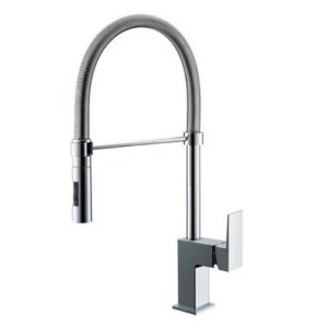 164527 Miscelatore lavello con molla e doccetta 2 getti EURORAMA