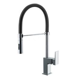 164527B Miscelatore lavello  con molla e doccetta 2 getti cromo EURORAMA