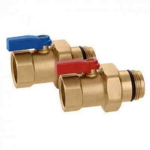 391066 Coppia valvole di intercettazione a sfera con tenuta O-Ring CALEFFI - immagine 1