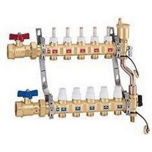 6687F5S1 Collettore premontato   Attacco 1 1/4" F, N. derivazioni X 6 CALEFFI - immagine 1