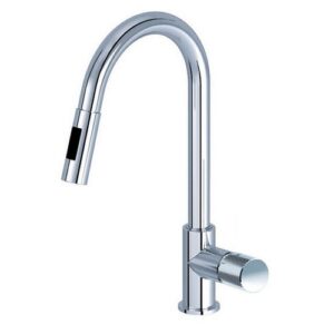 167600 Miscelatore lavello con bocca girevole e doccetta estraibile EURORAMA