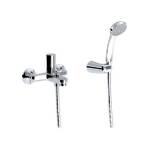 175210 Miscelatore Vasca esterno con doccetta e flessibile mt 1,50 EURORAMA