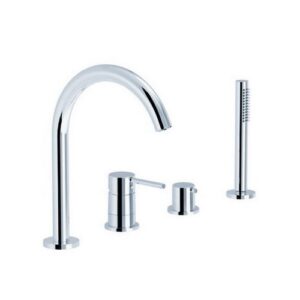 176250 Set 4 fori Bordo vasca con deviatore e doccetta estraibile EURORAMA