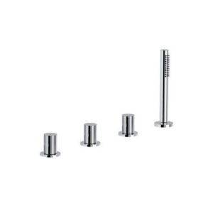 178220SB-D37 Set 4 fori Bordo vasca con deviatore e doccetta estraibile EURORAMA