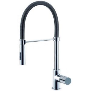 179527B Miscelatore lavello con molla e doccetta 2 getti cromo EURORAMA - immagine 1