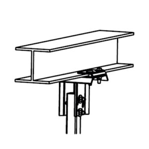 20268 Staffa ancoraggio per NORDK HVLS Super Blade: su travi in acciaio STF2 VORTICE