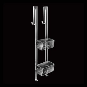 2132-C-TR Portaoggetti plexiglass 2 piani con gancio FORBOX TL BATH - immagine 1