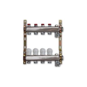 220A2-06-10D Collettore inox con detentori att.3/4" 1"x 10 vie TE-SA - immagine 1