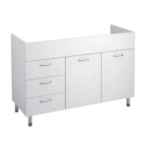 22111 Mobile sottolavello per lavello in ceramica con cassetti Dx 120x50xh82,5 BIANCO COLAVENE