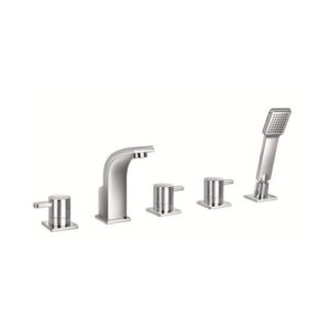 2319.5.201 GILA MISCELATORE VASCA/DOCCIA A 5 FORI MONTATO A BORDO VASCA OTTONE VSA