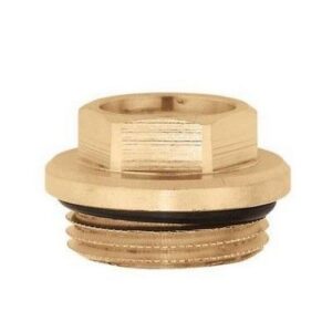 364253 Raccordo collegamento valvole sfogo aria 3/4'' M x 3/8'' F  CALEFFI