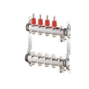 2340-2500G003 Collettore Inox Con Misuratori Di PortataPortata Predisposto Per Servomotore 1" X 3/4" Eurokonus 3 S.R.