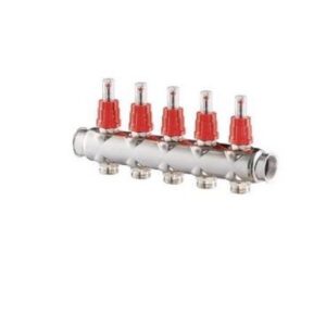 2351-2500G008 Collettore Di Mandata Inox FF 1" 8 Vie 3/4" Eurokonus Con Misuratori Di Portata S.R. - immagine 1