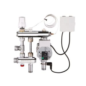 250B-05-15 Gruppo punto fisso con pompa Y15/1-6 e termostato 3/4"x Ø15 TE-SA - immagine 1