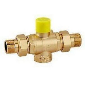 648070 1 1/4" Valvola di zona a sfera, a tre vie CALEFFI