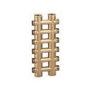 356610 Collettore complanare fuso monoblocco   1"  10+10   23 p.1,5 M CALEFFI