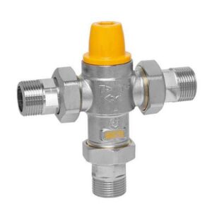 262060 Valvola deviatrice termostatica impianti solari 1” 38–52 °C  2,6 CALEFFI - immagine 1