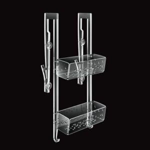 2642-C-TR Porta oggetti 3 piani con ventosa e ganci TL BATH - immagine 1