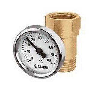 657400 1/2" M x 1/2" F Raccordo portatermometro 1/2". CALEFFI - immagine 1