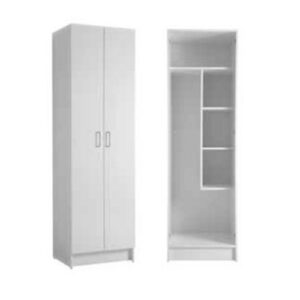 27110B Mobile bagno colonna a due ante con ripiano superiore e contenitori laterali 64x60xh210 Colf BIANCO COLAVENE