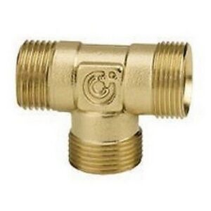 947400   1/2" M x 23 p.1,5 x 23 p.1,5  Raccordo tee maschio laterale.  CALEFFI - immagine 1