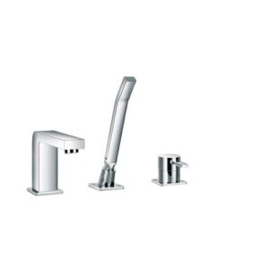 2819.2.208 PECOS MISCELATORE VASCA/DOCCIA A 3 FORI MONTATO A BORDO VASCA OTTONE VSA - immagine 1