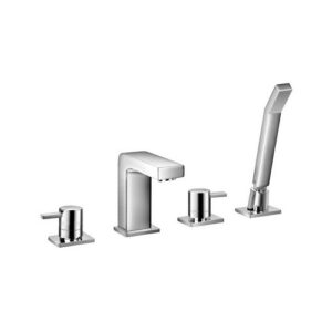 2819.4.208 PECOS MISCELATORE VASCA/DOCCIA A 4 FORI MONTATO A BORDO VASCA OTTONE VSA - immagine 1