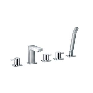 2819.5.208 PECOS MISCELATORE VASCA/DOCCIA A 5 FORI MONTATO A BORDO VASCA OTTONE VSA - immagine 1