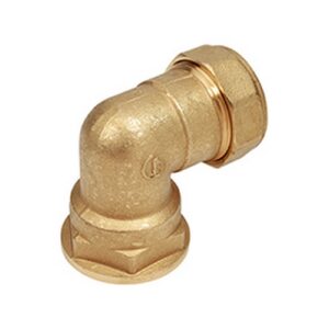 317Y002 Raccordo curvo 90° filettato femmina, per tubi in rame 3/4"x22 GIACOMINI