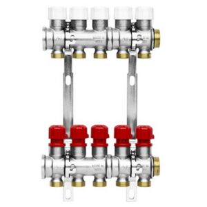 3212.06.90 Kit collettori con detentori int.37 12 vie 1" RBM - immagine 1