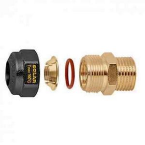 254465 Raccordo maschio, meccanico a tenuta O-Ring per impianti solari CALEFFI - immagine 1