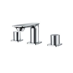 3300.3.8-C ELBA LAVABO A 3 FORI CON PILETTA DA 1,1/4”. OTTONE VSA - immagine 1
